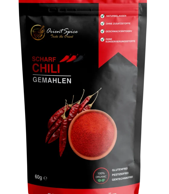 Chili Stufe 2 gemahlen