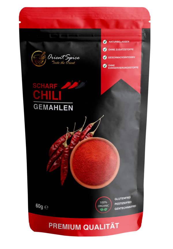 Chili Stufe 2 gemahlen
