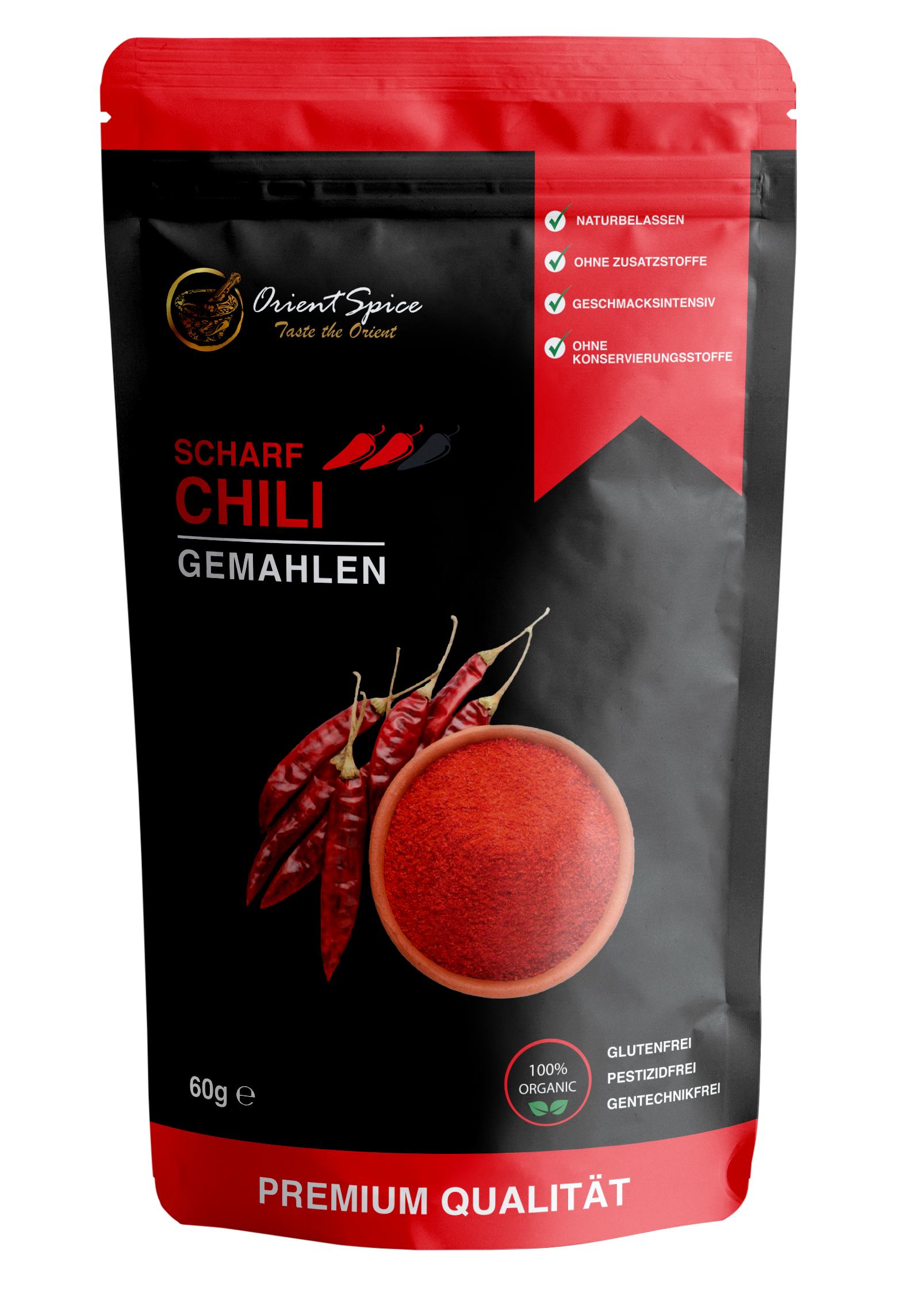 Chili Stufe 2 gemahlen