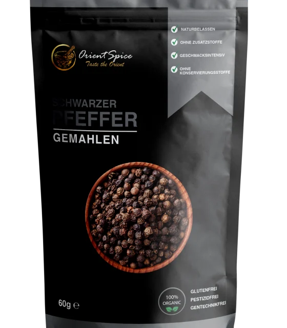 Pfeffer schwarz gemahlen