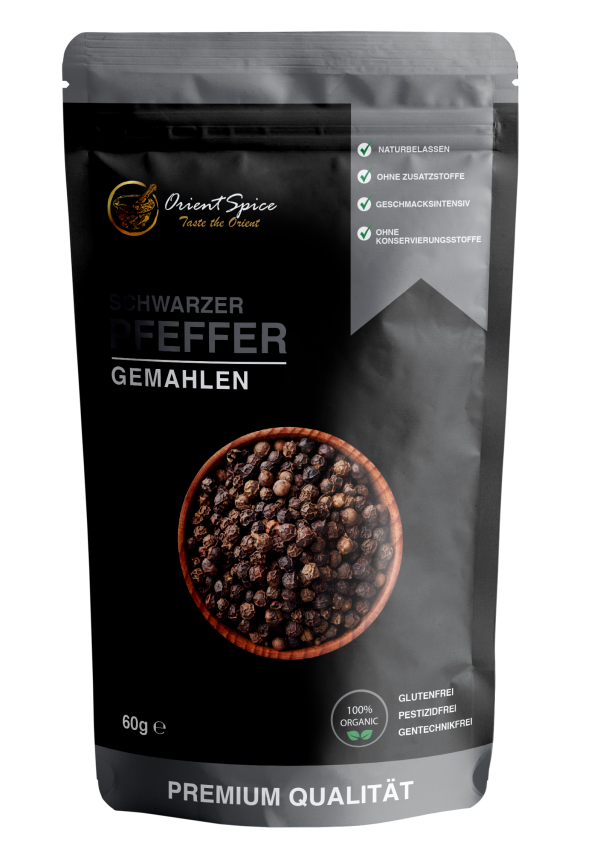 Pfeffer schwarz gemahlen