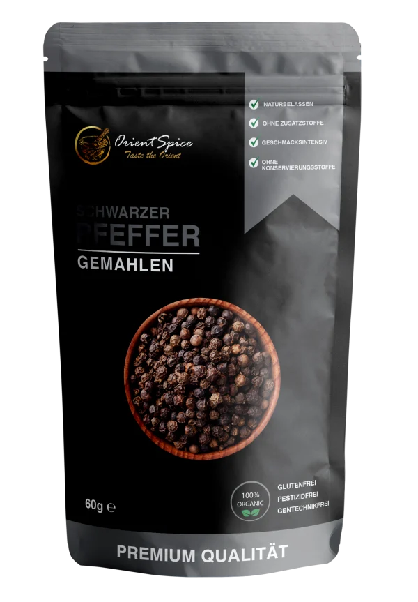 Pfeffer schwarz gemahlen