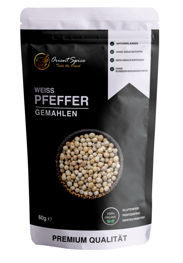 Pfeffer weiß gemahlen